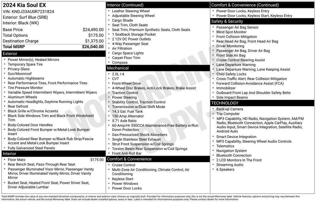 used 2024 Kia Soul car, priced at $21,749