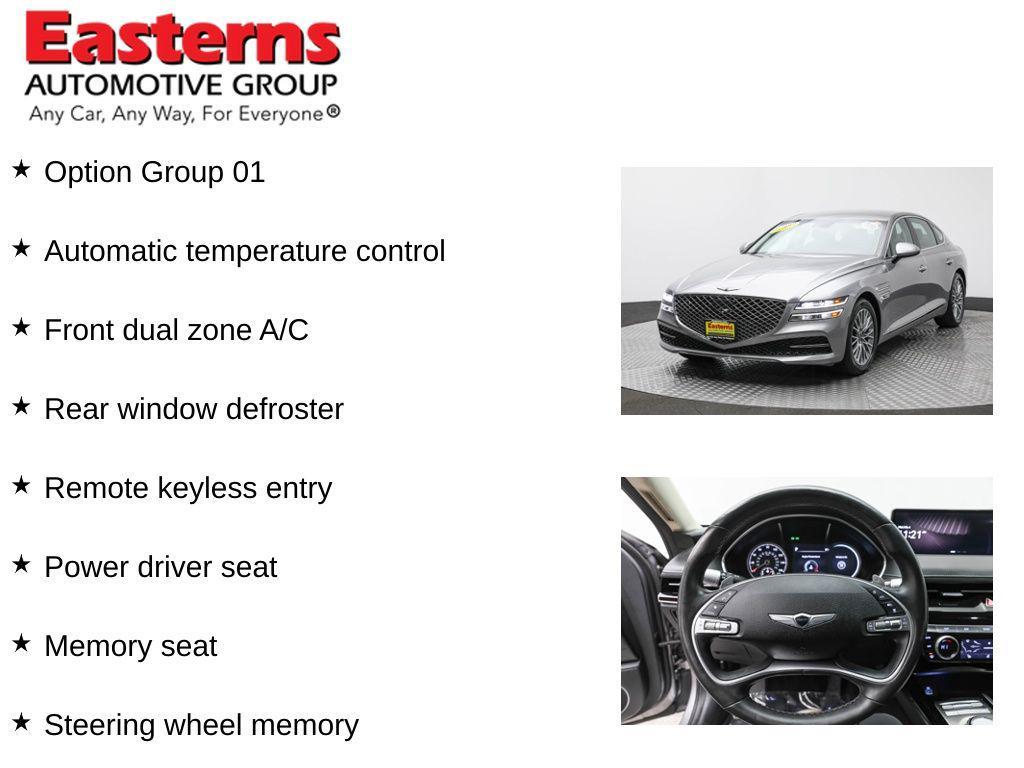 used 2023 Genesis G80 car, priced at $25,950