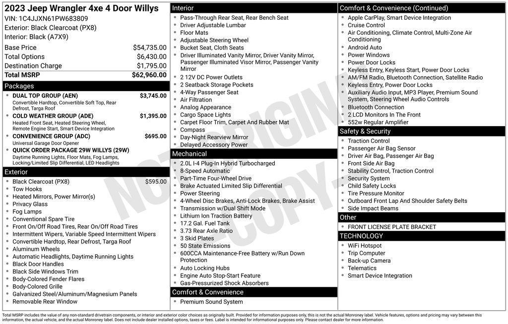 used 2023 Jeep Wrangler 4xe car, priced at $26,950