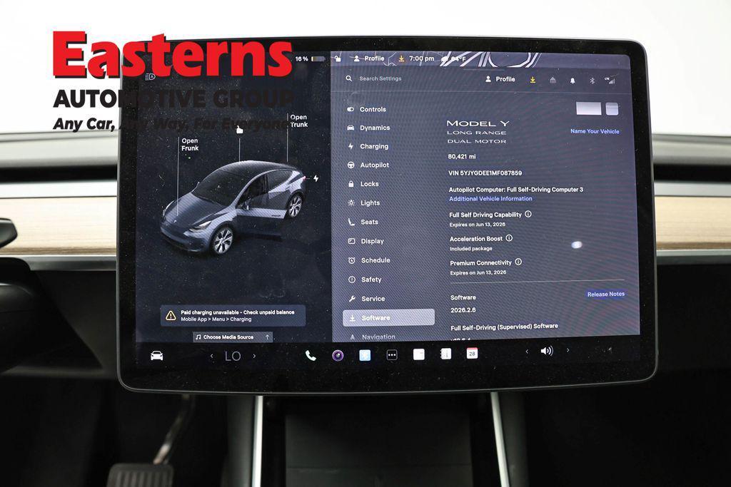 used 2021 Tesla Model Y car, priced at $23,490