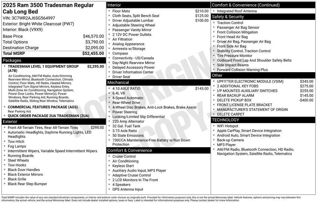 used 2025 Ram 3500 car, priced at $38,950