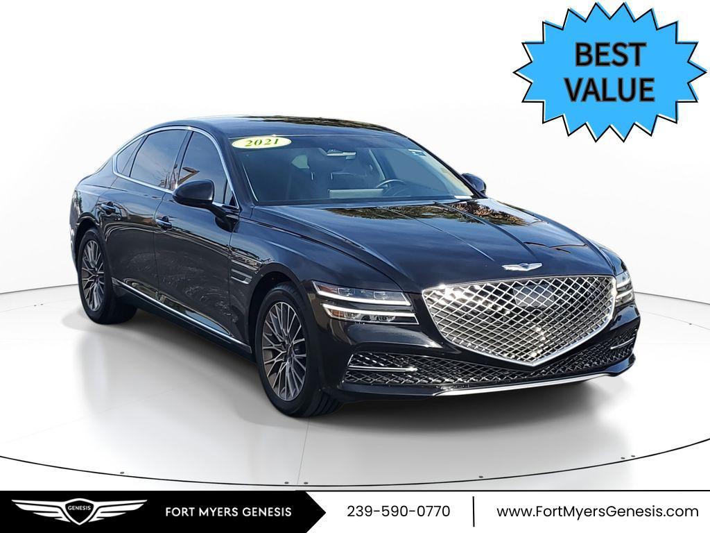 used 2021 Genesis G80 car, priced at $25,987