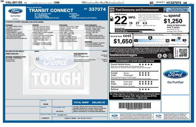 used 2017 Ford Transit Connect car, priced at $13,173