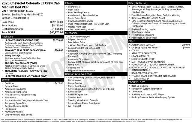 used 2025 Chevrolet Colorado car, priced at $40,340