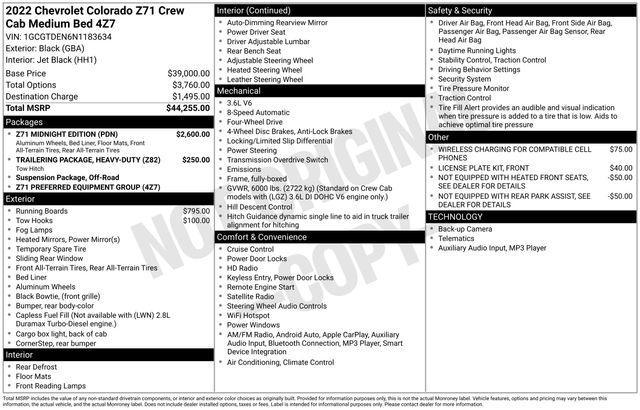used 2022 Chevrolet Colorado car, priced at $34,891