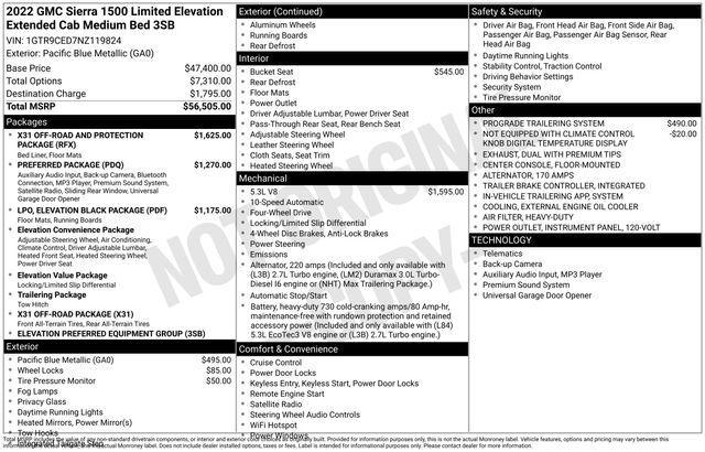 used 2022 GMC Sierra 1500 car, priced at $28,588