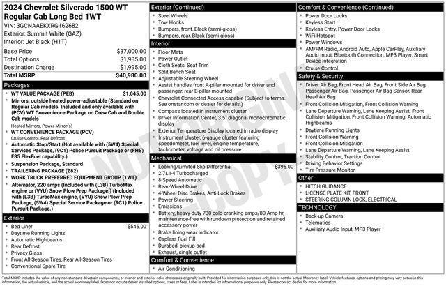 new 2024 Chevrolet Silverado 1500 car, priced at $32,965