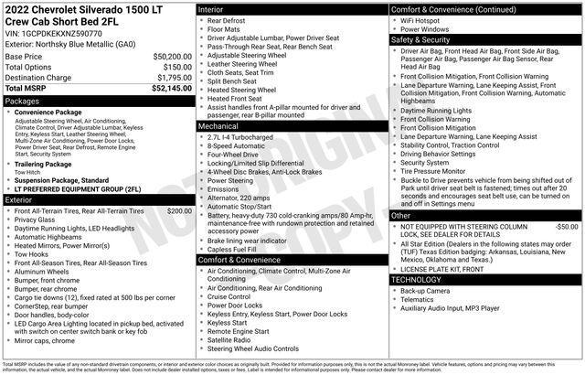 used 2022 Chevrolet Silverado 1500 car, priced at $33,854