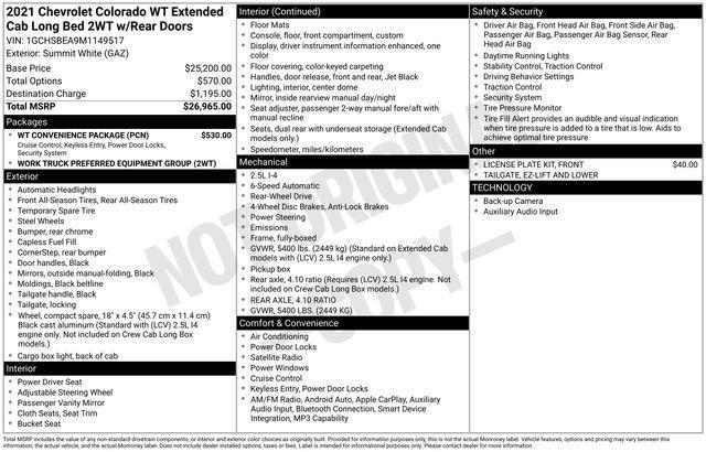 used 2021 Chevrolet Colorado car, priced at $21,644