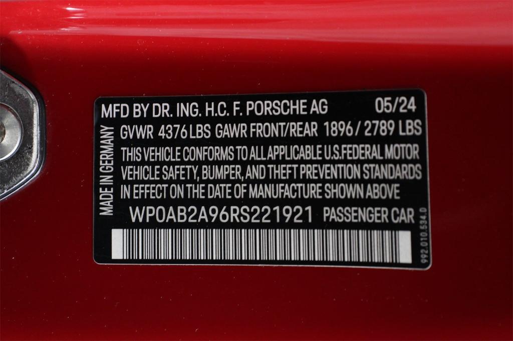 used 2024 Porsche 911 car, priced at $193,888