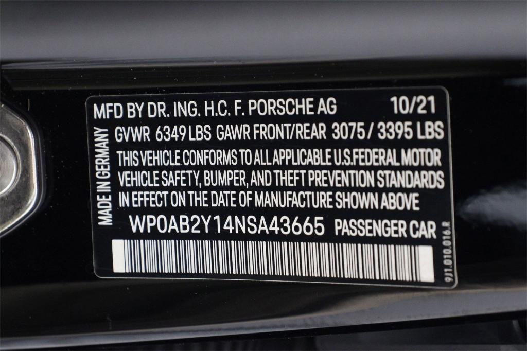 used 2022 Porsche Taycan car, priced at $68,888