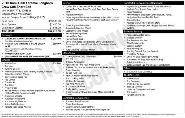 used 2018 Ram 1500 car, priced at $27,995