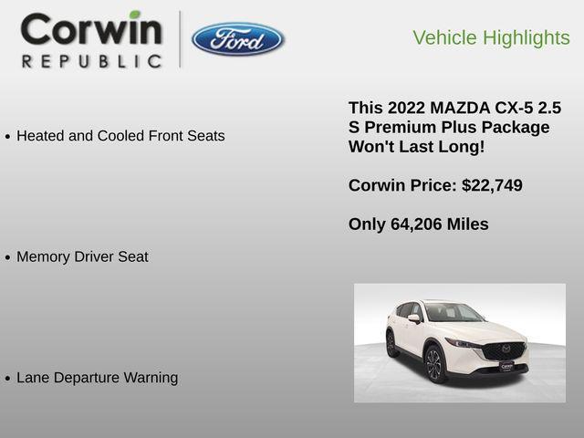 used 2022 Mazda CX-5 car, priced at $22,749