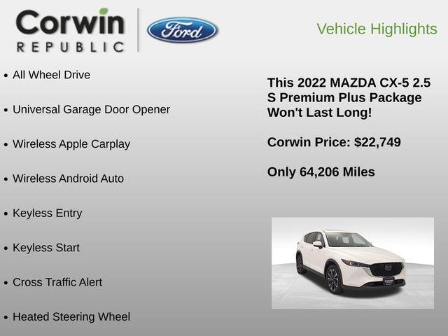 used 2022 Mazda CX-5 car, priced at $22,749