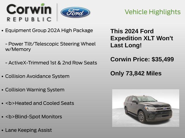 used 2024 Ford Expedition car, priced at $35,499