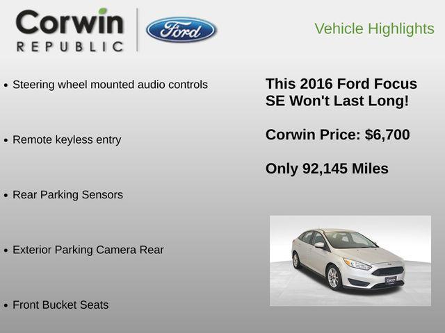 used 2016 Ford Focus car, priced at $6,700