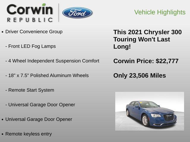 used 2021 Chrysler 300 car, priced at $22,777