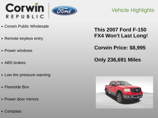 used 2007 Ford F-150 car, priced at $8,995