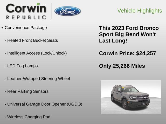 used 2023 Ford Bronco Sport car, priced at $24,257