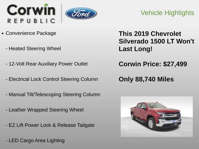 used 2019 Chevrolet Silverado 1500 car, priced at $27,168