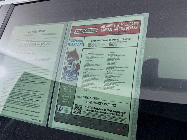 used 2024 Jeep Grand Cherokee L car, priced at $36,997