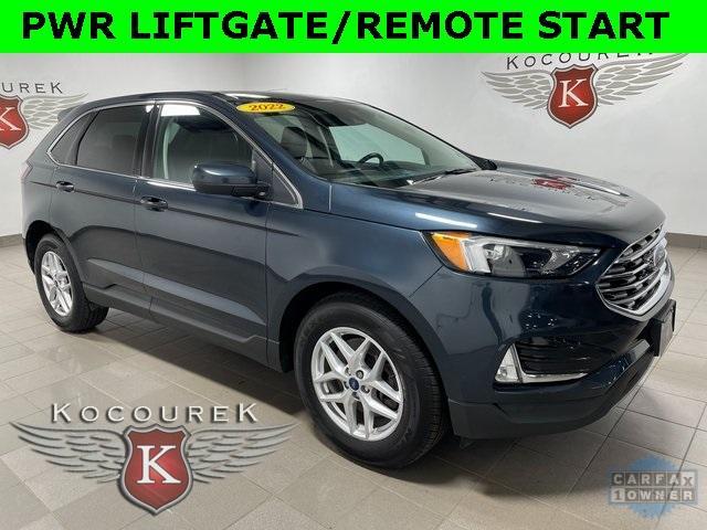 2022 Blue Metallic Ford Edge
