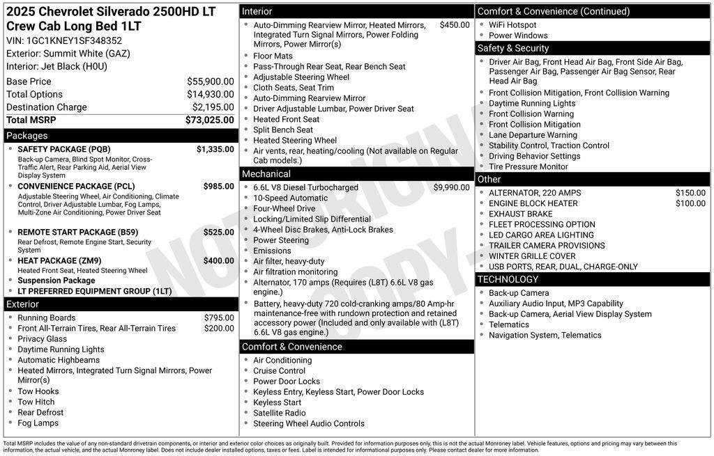 used 2025 Chevrolet Silverado 2500 car, priced at $61,482