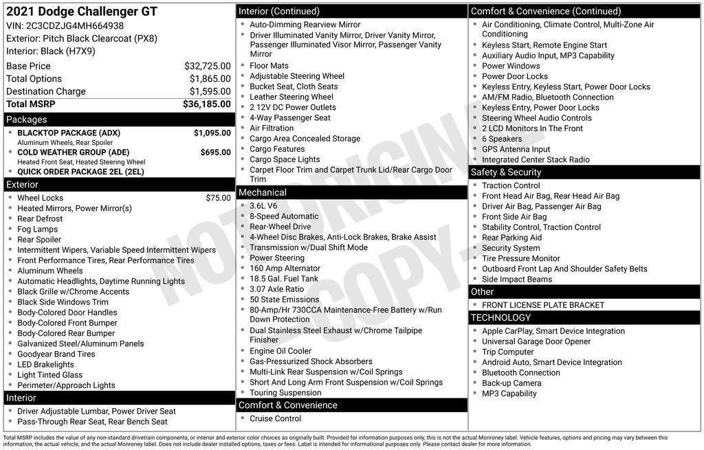 used 2021 Dodge Challenger car, priced at $26,910