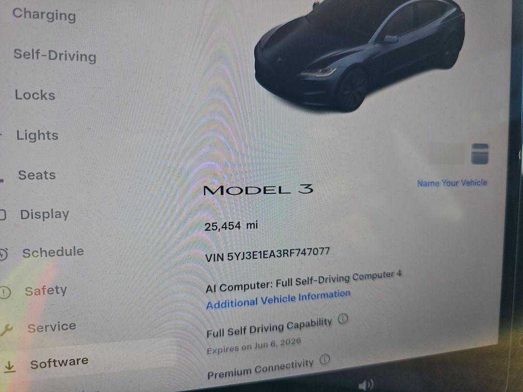 used 2024 Tesla Model 3 car, priced at $33,500