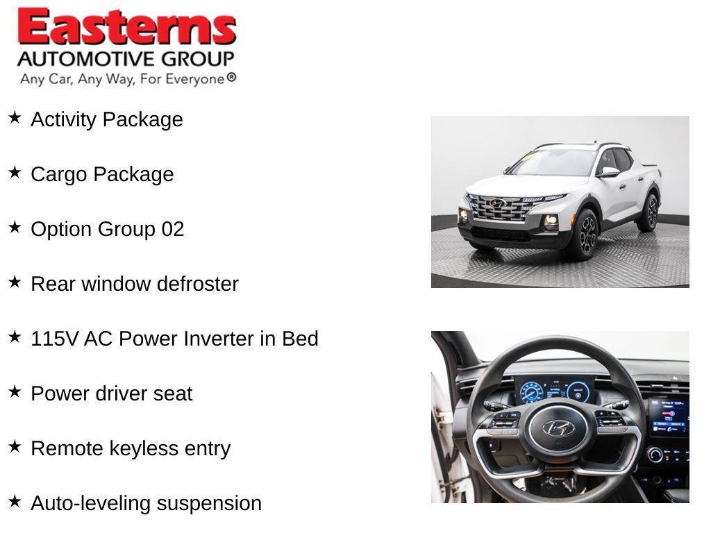 used 2023 Hyundai SANTA CRUZ car, priced at $23,490