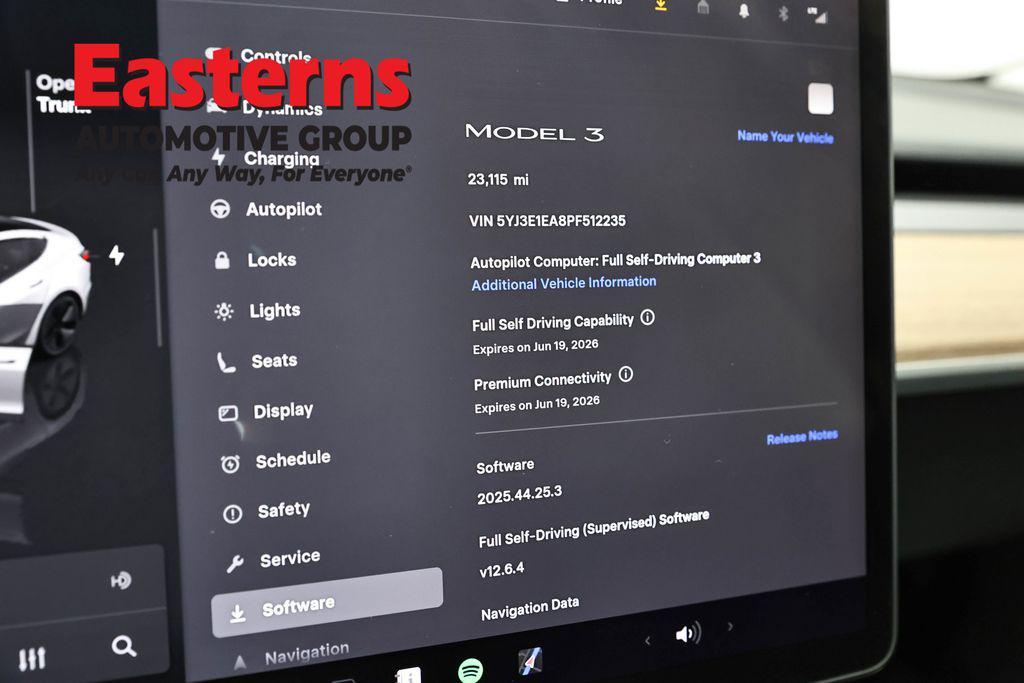 used 2023 Tesla Model 3 car, priced at $23,925