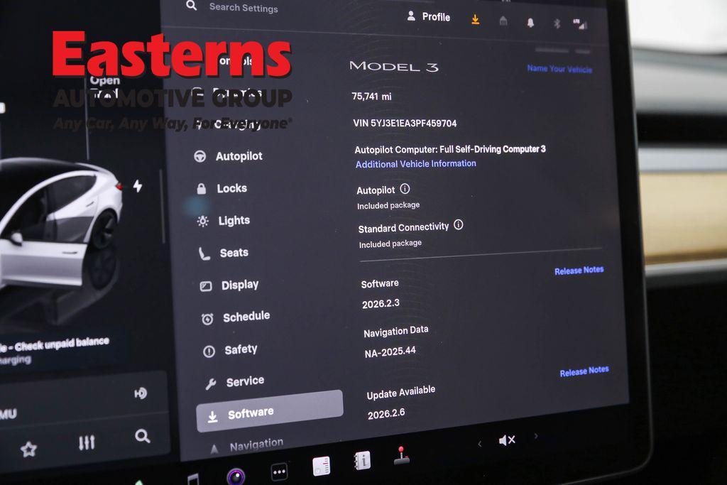 used 2023 Tesla Model 3 car, priced at $20,175