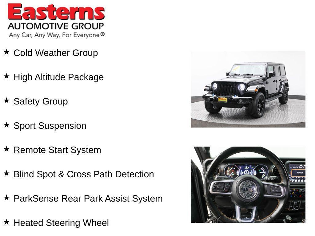 used 2021 Jeep Wrangler Unlimited 4xe car, priced at $28,490