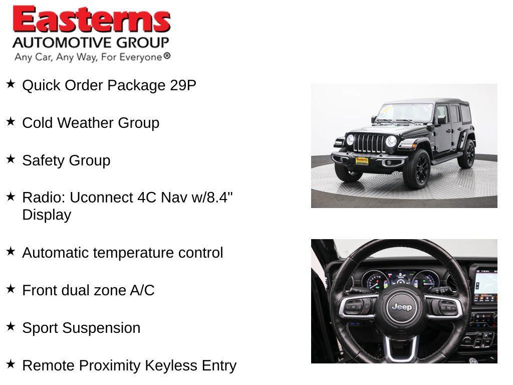 used 2021 Jeep Wrangler Unlimited 4xe car, priced at $24,490