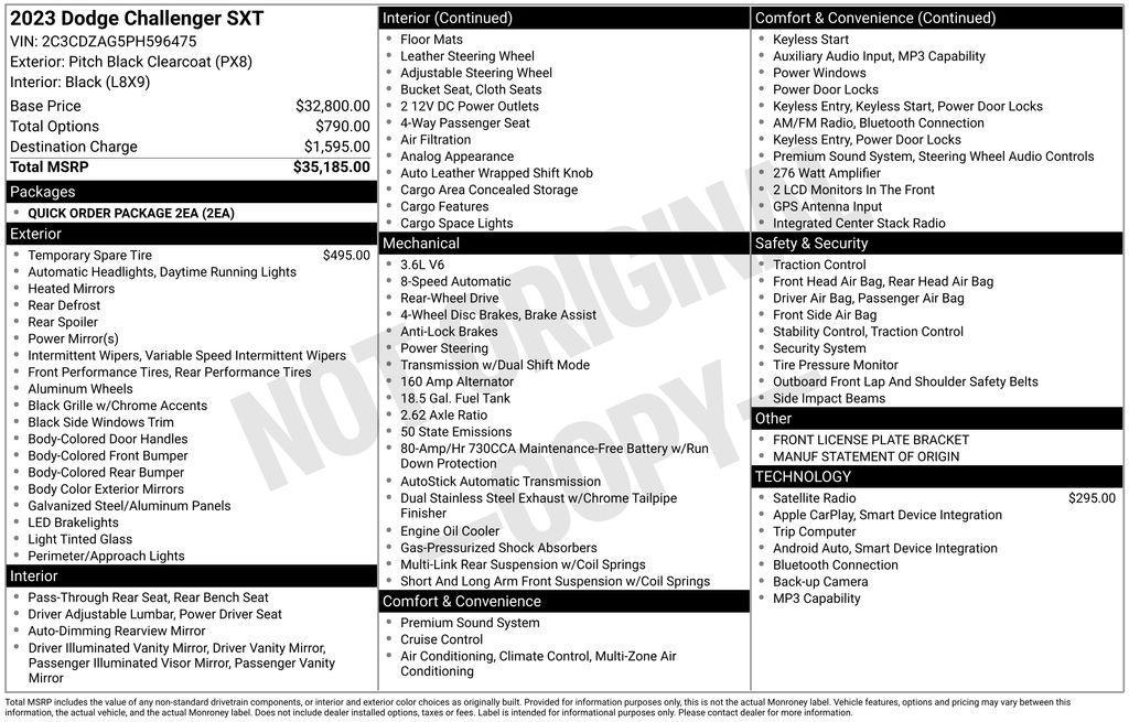 used 2023 Dodge Challenger car, priced at $22,950