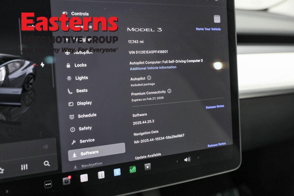 used 2023 Tesla Model 3 car, priced at $24,950