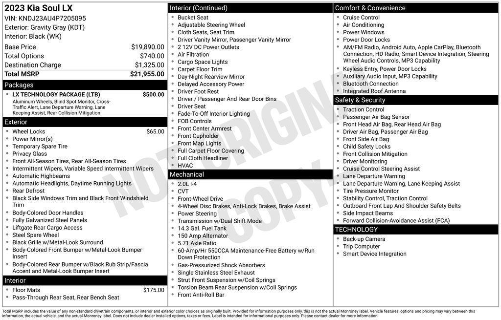 used 2023 Kia Soul car, priced at $17,749
