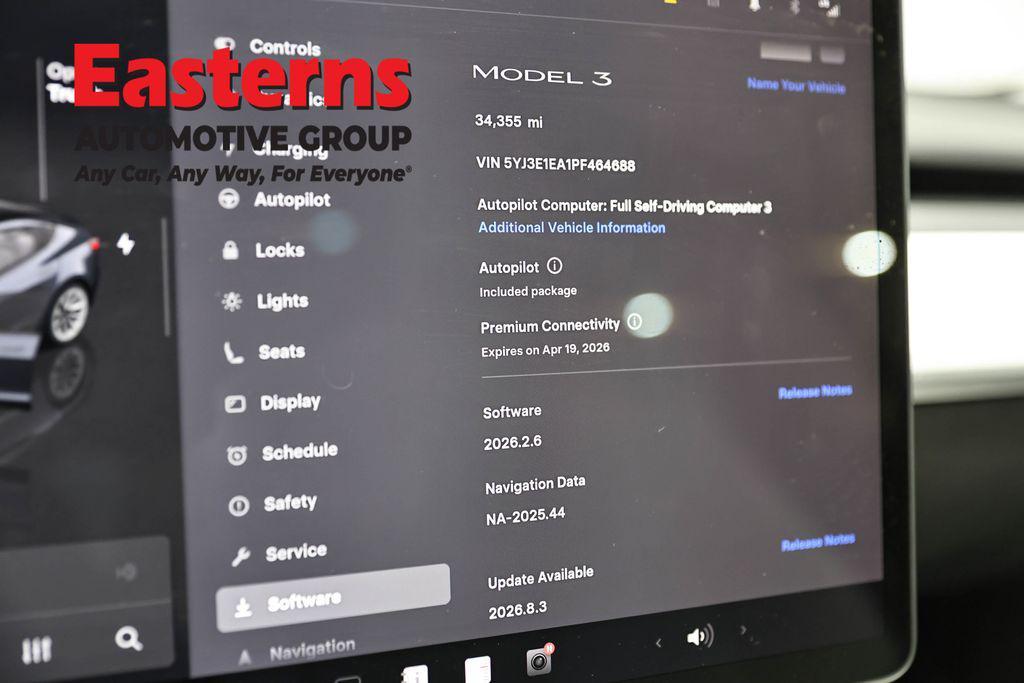 used 2023 Tesla Model 3 car, priced at $22,490