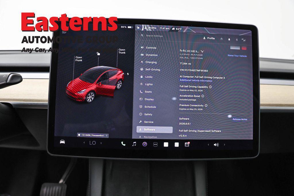 used 2021 Tesla Model Y car, priced at $23,675