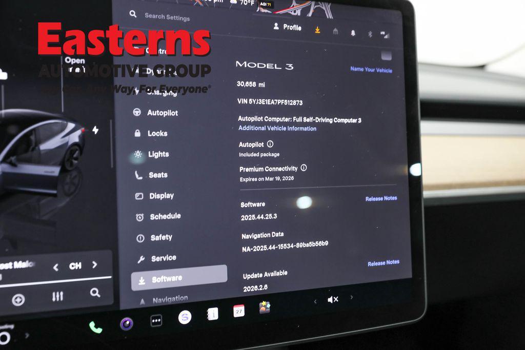 used 2023 Tesla Model 3 car, priced at $23,750