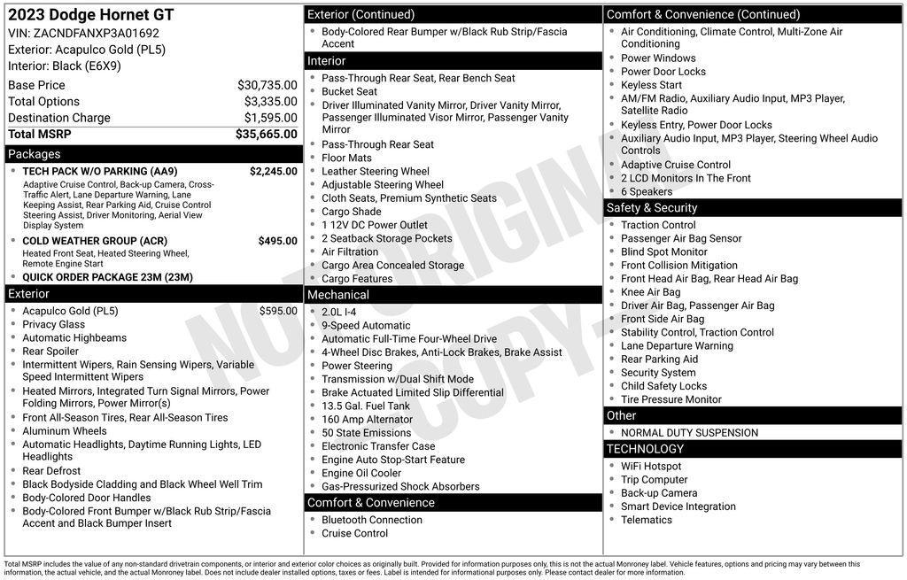 used 2023 Dodge Hornet car, priced at $19,749