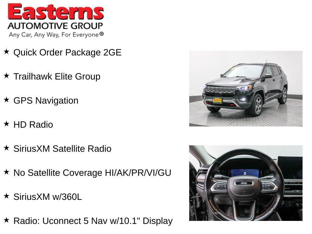 used 2022 Jeep Compass car, priced at $21,490