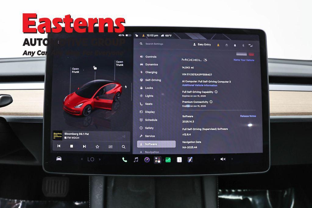 used 2023 Tesla Model 3 car, priced at $26,489