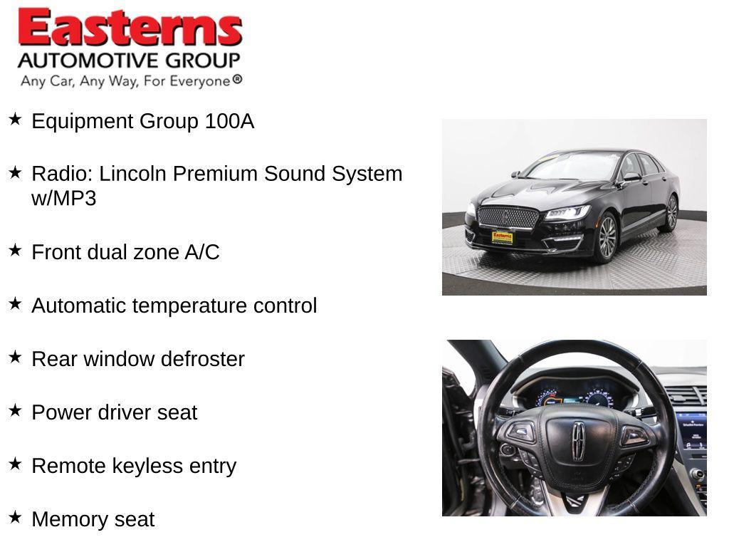 used 2019 Lincoln MKZ car, priced at $17,549