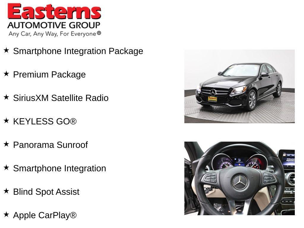used 2018 Mercedes-Benz C-Class car, priced at $22,649