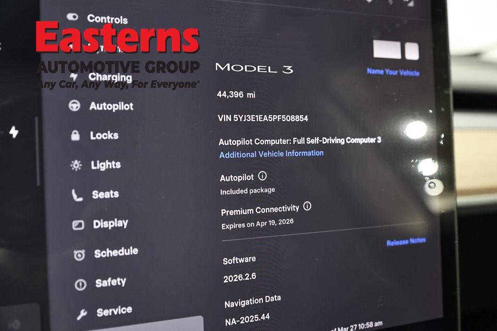 used 2023 Tesla Model 3 car, priced at $22,075