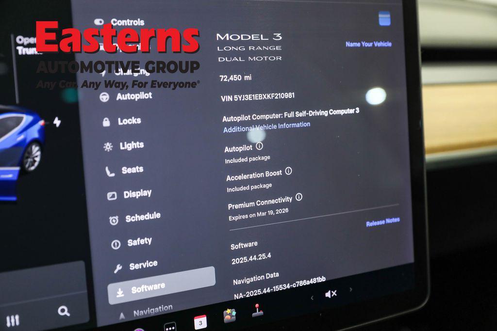 used 2019 Tesla Model 3 car, priced at $19,950