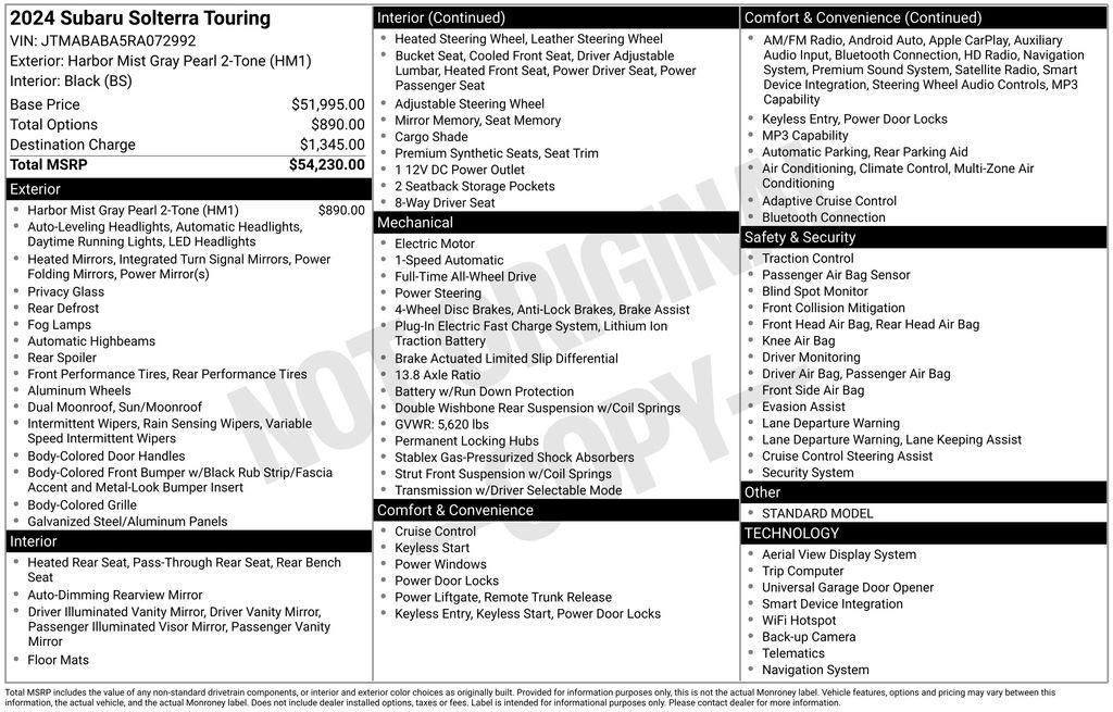 used 2024 Subaru Solterra car, priced at $27,950