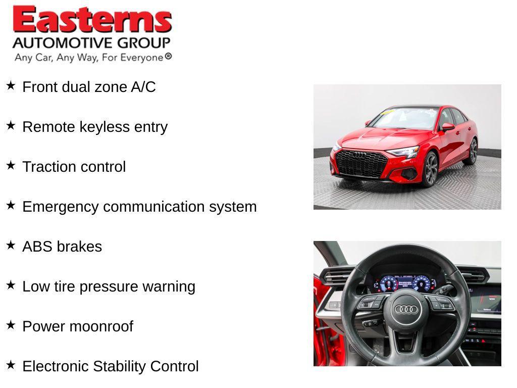used 2023 Audi A3 car, priced at $21,750