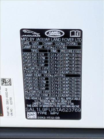 new 2026 Land Rover Range Rover Sport car, priced at $103,000